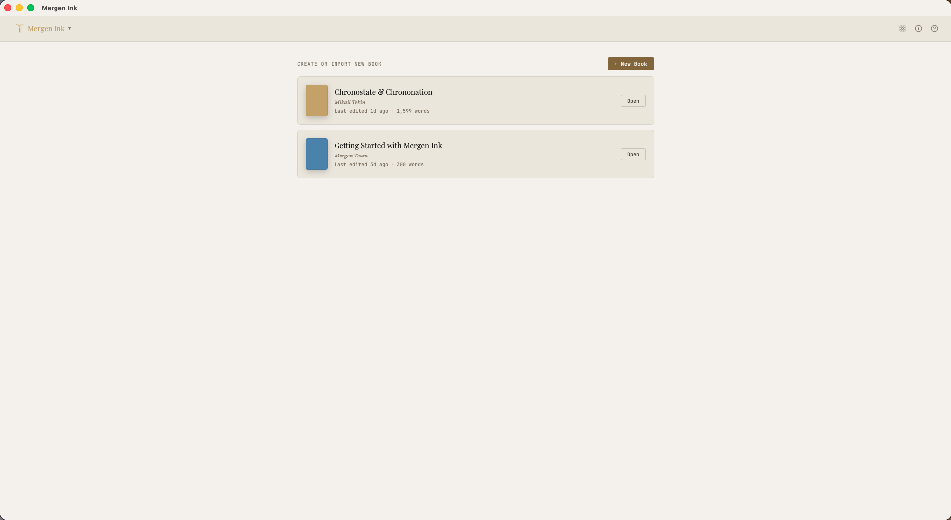 Mergen Ink Editor Screenshot 1